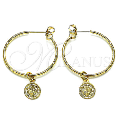 Gold Filled Hoop Earrings — Medium Hoop Polished 02.63. — main product view — SKU 147968 | Oro Laminado aretes de aro — Medium Hoop pulido 02.63. — SKU 147968