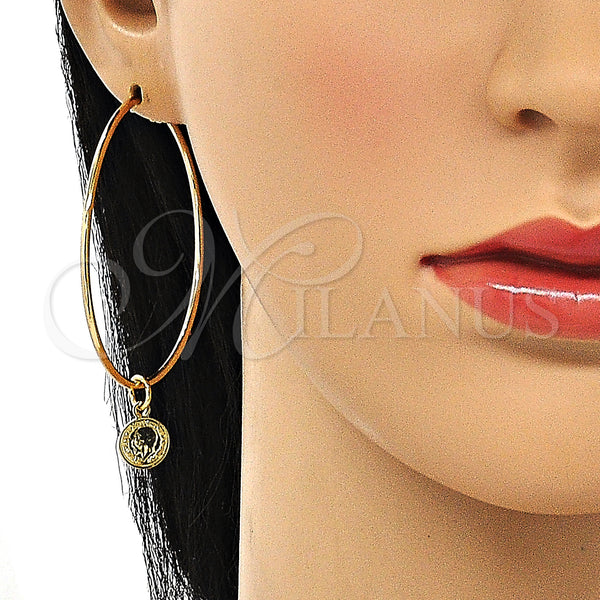 Gold Filled Hoop Earrings — Large Hoop Polished 02.63. — alternate product view — SKU 147970 | Oro Laminado aretes de aro — Large Hoop pulido 02.63. — SKU 147970