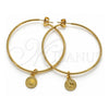 Oro Laminado Large Hoop, Gold Filled Style Polished, Golden Finish, 02.63.2742.50