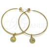 Oro Laminado Large Hoop, Gold Filled Style Polished, Golden Finish, 02.63.2742.50