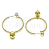 Oro Laminado Medium Hoop, Gold Filled Style Polished, Golden Finish, 02.63.2744.2.30