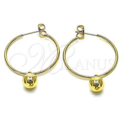 Gold Filled Hoop Earrings — Medium Hoop Polished 02.63. — main product view — SKU 148053 | Oro Laminado aretes de aro — Medium Hoop pulido 02.63. — SKU 148053