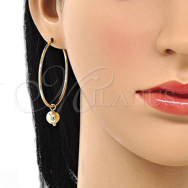 Gold Filled Hoop Earrings — Medium Hoop Polished 02.63. — alternate product view — SKU 148054 | Oro Laminado aretes de aro — Medium Hoop pulido 02.63. — SKU 148054