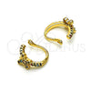 Oro Laminado Earcuff, Gold Filled Style Butterfly Design, with Multicolor Micro Pave, Polished, Golden Finish, 02.213.0376.1