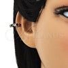 Oro Laminado Earcuff, Gold Filled Style with Multicolor Cubic Zirconia, Polished, Golden Finish, 02.213.0378