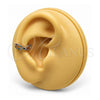 Oro Laminado Earcuff, Gold Filled Style Infinite Design, with Multicolor Micro Pave, Polished, Golden Finish, 02.213.0379