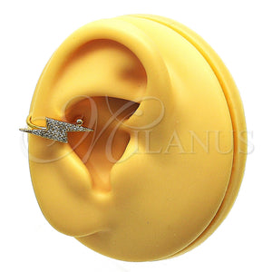 Gold Filled Ring — Earcuff with White Micro Pave Polished 02. — main product view — SKU 148098 | Oro Laminado anillo — Earcuff with blanco Micro Pave pulido 02. — SKU 148098