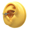 Oro Laminado Earcuff, Gold Filled Style with White Micro Pave, Polished, Golden Finish, 02.213.0396