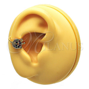 Gold Filled Ring — Earcuff Teddy Bear Design with Multicolor Micro Pave — main product view — SKU 148133 | Oro Laminado anillo — Earcuff Teddy Bear diseño with Multicolor Micro Pave — SKU 148133
