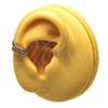 Oro Laminado Earcuff, Gold Filled Style with Multicolor Micro Pave, Polished, Golden Finish, 02.210.0689.1