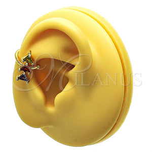 Gold Filled Ring — Earcuff with Multicolor Cubic Zirconia Polished 02. — main product view — SKU 148147 | Oro Laminado anillo — Earcuff with Multicolor Cubic Zirconia pulido 02. — SKU 148147