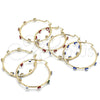 Oro Laminado Large Hoop, Gold Filled Style Evil Eye Design, Red Enamel Finish, Golden Finish, 02.380.0106.50