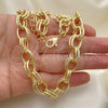 Oro Laminado Basic Necklace, Gold Filled Style Polished, Golden Finish, 04.331.0003.36 (11 MM Thickness, 36 Inches Length)
