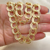 Oro Laminado Basic Necklace, Gold Filled Style Polished, Golden Finish, 04.331.0004.36 (12 MM Thickness, 36 Inches Length)