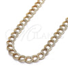 Oro Laminado Basic Necklace, Gold Filled Style Polished, Golden Finish, 04.331.0004.36 (12 MM Thickness, 36 Inches Length)