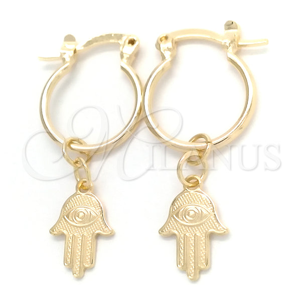Gold Filled Hoop Earrings — Small Hoop Polished 02.58. — main product view — SKU 148351 | Oro Laminado aretes de aro — Small Hoop pulido 02.58. — SKU 148351