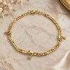 Oro Laminado Fancy Bracelet, Gold Filled Style Dolphin and Mariner Design, Polished, Golden Finish, 03.58.0073.07 (03 MM Thickness, 7 Inches Length)