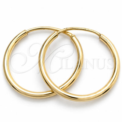 Oro Laminado Small Hoop, Gold Filled Style Polished, Golden Finish, 02.58.0081.15