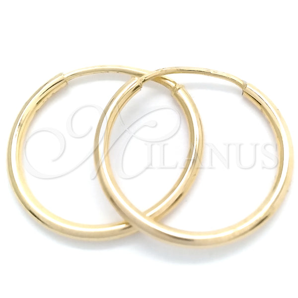 Gold Filled Hoop Earrings — Small Hoop Polished 02.58. — main product view — SKU 148389 | Oro Laminado aretes de aro — Small Hoop pulido 02.58. — SKU 148389