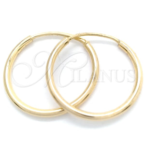 Gold Filled Hoop Earrings — Small Hoop Polished 02.58. — main product view — SKU 148389 | Oro Laminado aretes de aro — Small Hoop pulido 02.58. — SKU 148389
