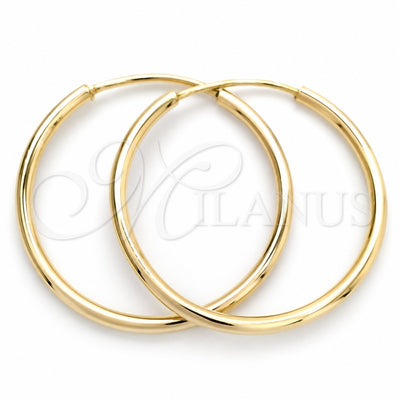 Oro Laminado Small Hoop, Gold Filled Style Polished, Golden Finish, 02.58.0081.20