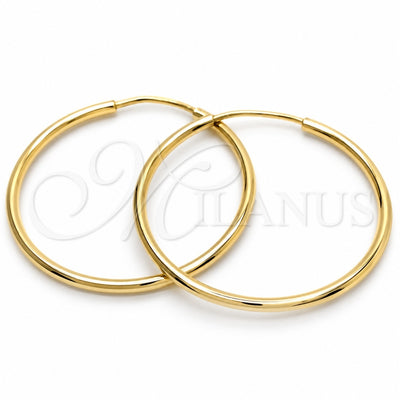 Oro Laminado Small Hoop, Gold Filled Style Polished, Golden Finish, 02.58.0081.25