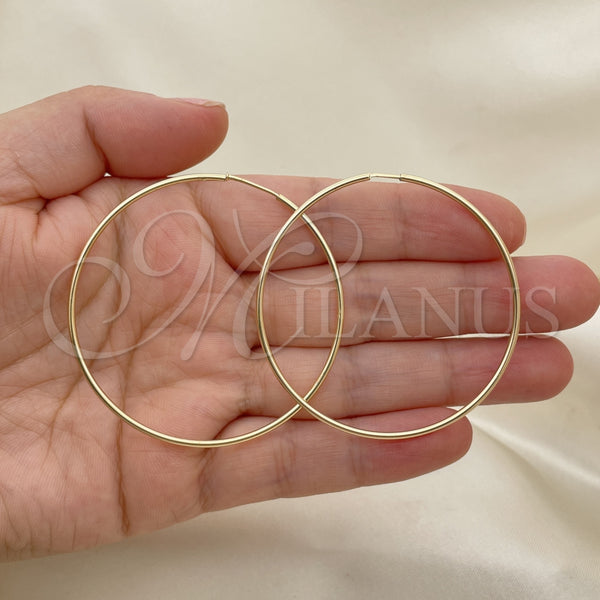 Gold Filled Hoop Earrings — Small Hoop Polished 02.58. — alternate product view — SKU 148400 | Oro Laminado aretes de aro — Small Hoop pulido 02.58. — SKU 148400