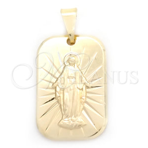 Gold Filled Pendant — Religious Pendant Medalla Milagrosa Design Polished 05.58. — main product view — SKU 148408 | Oro Laminado dije — Religious Pendant Medalla Milagrosa diseño pulido 05.58. — SKU 148408