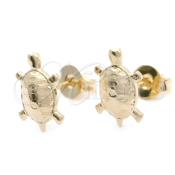Gold Filled Ring — Stud Earring Turtle Design Polished 02.58. — alternate product view — SKU 148414 | Oro Laminado anillo — Stud Earring Turtle diseño pulido 02.58. — SKU 148414