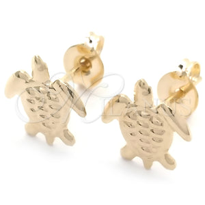 Gold Filled Ring — Stud Earring Turtle Design Polished 02.58. — main product view — SKU 148415 | Oro Laminado anillo — Stud Earring Turtle diseño pulido 02.58. — SKU 148415
