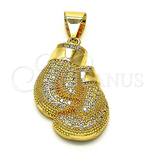 Gold Filled Pendant — Fancy Pendant with White Micro Pave Polished 05. — main product view — SKU 148453 | Oro Laminado dije — elegante Pendant with blanco Micro Pave pulido 05. — SKU 148453