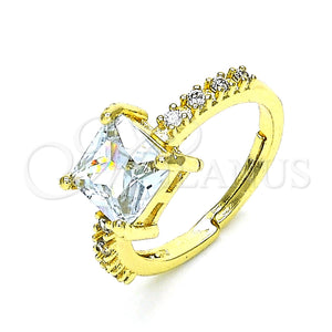 Gold Filled Ring — Multi Stone Ring with White Cubic Zirconia and — main product view — SKU 148592 | Oro Laminado anillo — Multi Stone Ring with blanco Cubic Zirconia and — SKU 148592