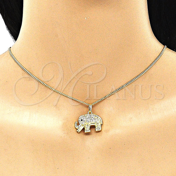 Gold Filled Ring — Earring and Pendant Adult Set Elephant Design with — alternate product view — SKU 148608 | Oro Laminado anillo — Earring and Pendant Adult Set Elephant diseño with — SKU 148608