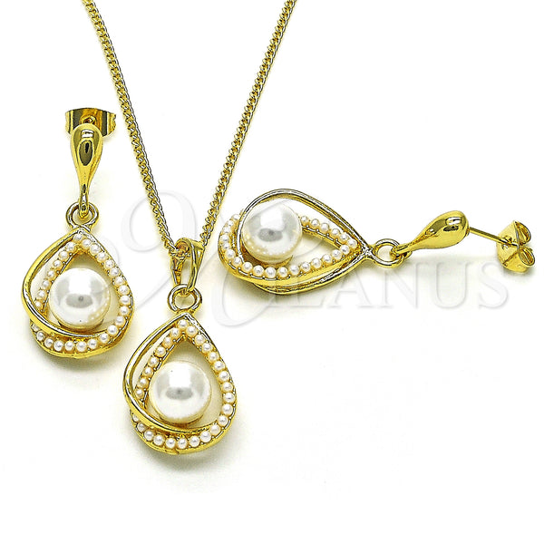 Gold Filled Ring — Earring and Pendant Adult Set Teardrop Design with — main product view — SKU 148621 | Oro Laminado anillo — Earring and Pendant Adult Set Teardrop diseño with — SKU 148621
