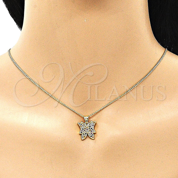 Gold Filled Ring — Earring and Pendant Adult Set Butterfly Design with — alternate product view — SKU 148794 | Oro Laminado anillo — Earring and Pendant Adult Set Butterfly diseño with — SKU 148794