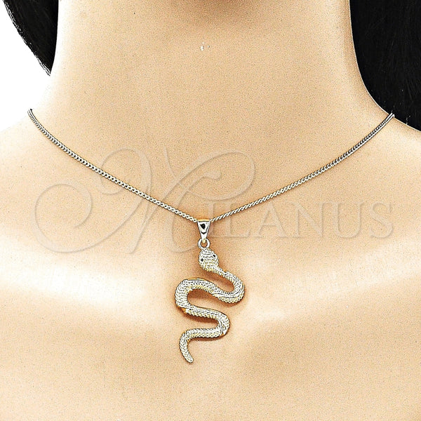 Gold Filled Ring — Earring and Pendant Adult Set Snake Design with — alternate product view — SKU 148796 | Oro Laminado anillo — Earring and Pendant Adult Set Snake diseño with — SKU 148796