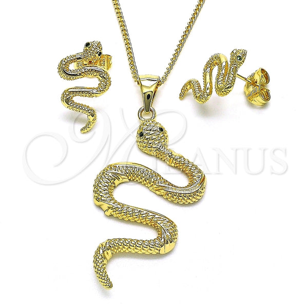 Gold Filled Ring — Earring and Pendant Adult Set Snake Design with — main product view — SKU 148796 | Oro Laminado anillo — Earring and Pendant Adult Set Snake diseño with — SKU 148796