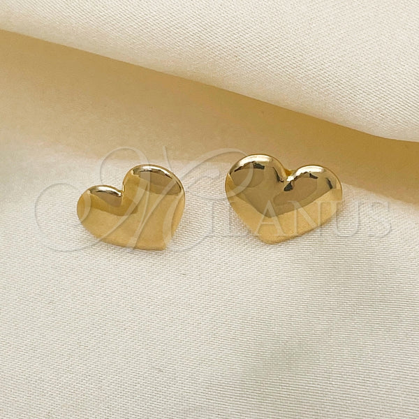 Gold Filled Ring — Stud Earring Heart Design Polished 02.02. — alternate product view — SKU 148867 | Oro Laminado anillo — Stud Earring corazón diseño pulido 02.02. — SKU 148867