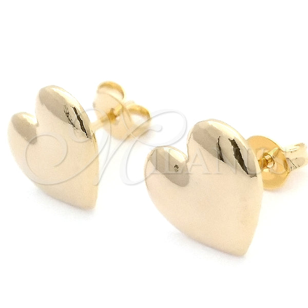 Gold-Filled Heart Earrings 02.02.0493 — main product image — SKU 148867 | Aretes de Oro Laminado 02.02.0493 — imagen principal del producto — SKU 148867