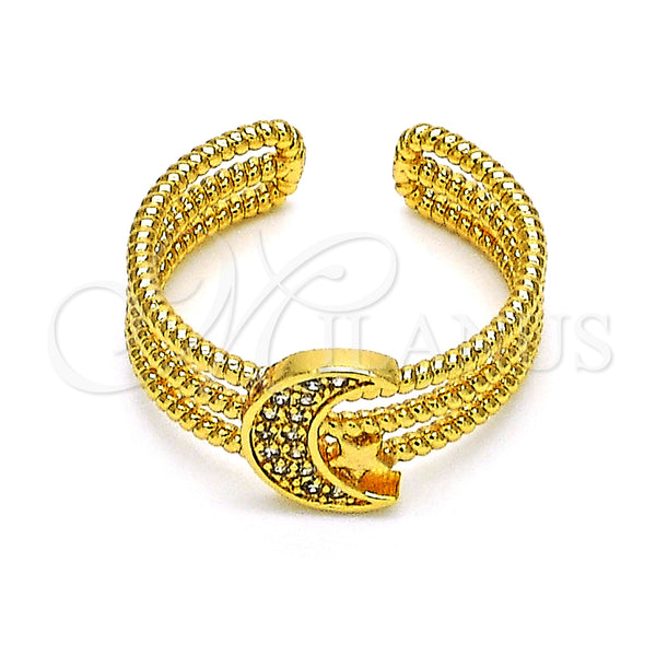 Gold Filled Ring — Multi Stone Ring Moon and Star Design with — main product view — SKU 148891 | Oro Laminado anillo — Multi Stone Ring Moon and estrella diseño with — SKU 148891