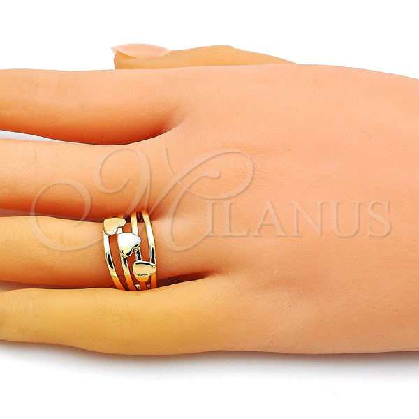 Gold Filled Ring — Elegant Ring Heart Design Polished 01. One size — alternate product view — SKU 148900 | Oro Laminado anillo — Elegant Ring corazón diseño pulido 01. One size — SKU 148900