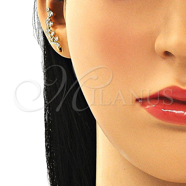 Gold Filled Ring — Earcuff with White Cubic Zirconia Polished 02. — alternate product view — SKU 148930 | Oro Laminado anillo — Earcuff with blanco Cubic Zirconia pulido 02. — SKU 148930