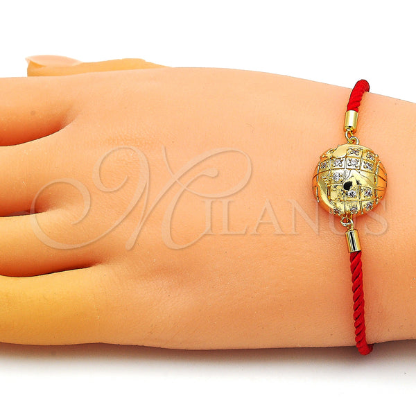 Gold Filled Bracelet — Fancy Bracelet with White Micro Pave Polished 03. — alternate product view — SKU 148972 | Oro Laminado brazalete — elegante Bracelet with blanco Micro Pave pulido 03. — SKU 148972
