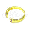 Oro Laminado Multi Stone Ring, Gold Filled Style Heart Design, with Pink Cubic Zirconia, Polished, Golden Finish, 01.341.0076.1 (One size fits all)