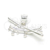Sterling Silver Fancy Pendant, Airplane Design, Polished, Raw, 05.398.0007
