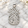 Sterling Silver Fancy Pendant, Pineapple Design, Polished, Raw, 05.398.0012