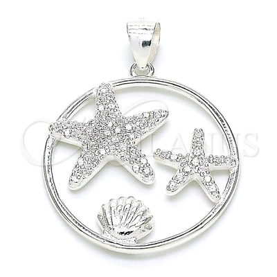 Sterling Silver Shell Pendant 05.398.0015 for wholesale, main product view