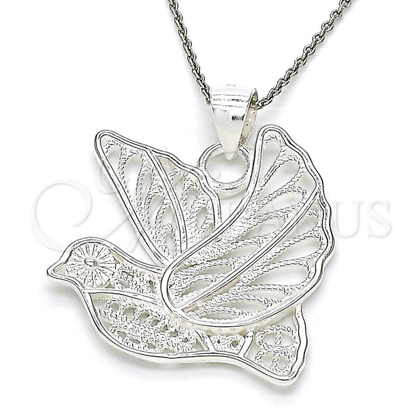 Sterling Silver Pendant — Fancy Pendant Bird Design Polished Raw 05. — main product view — SKU 149023 | Plata 925 dije — elegante Pendant Bird diseño pulido Raw 05. — SKU 149023
