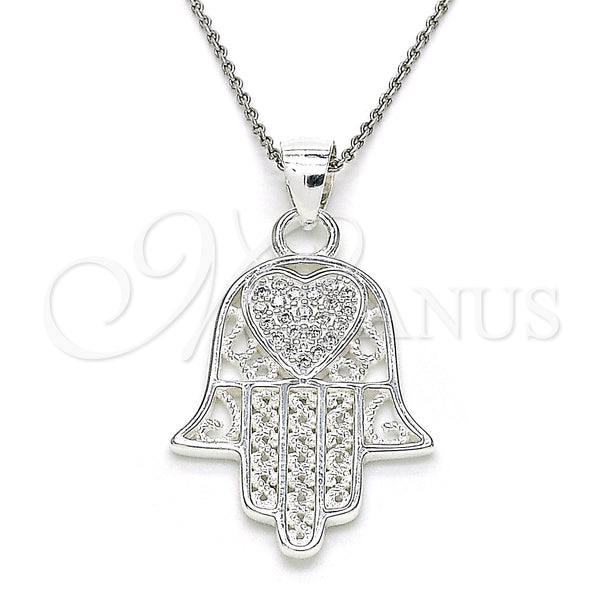 Sterling Silver Pendant — Religious Pendant Judaica and Hand of God Design — alternate product view — SKU 149026 | Plata 925 dije — Religious Pendant Judaica and Hand of God diseño — SKU 149026
