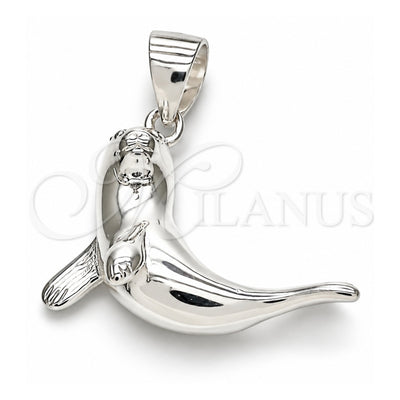 Sterling Silver Fancy Pendant, Polished, Raw, 05.398.0064